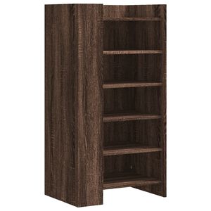vidaXL apavu plaukts, ozolkoka krāsa, 52x37,5x100cm, inženierijas koks
