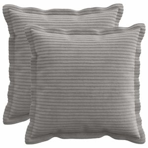 vidaXL Spilvenu pārvalks 2 gab. HOUTEN Gai&scaron;i pelēka 30 x 30 cm
