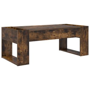 vidaXL Kafijas galdiņ&scaron; Dūmaka ozols 110 x 50 x 41 cm Inženierijas koks