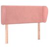vidaXL galvgalis ar malām, rozā samts, 93x23x78/88 cm