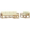 vidaXL Āra dīvānu komplekts 7 gab. Balta un krēmkrāsas