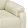 vidaXL elektrisks masāžas krēsls, krēmkrāsas mākslīgā āda