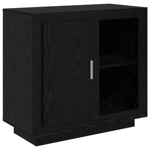 vidaXL Puse Melns ozolkoks 80 x 40 x 75 cm Inženierijas koks