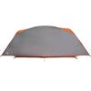 vidaXL ģimenes telts 6 personām, pelēka, oranža, ūdensnecaurlaidīga