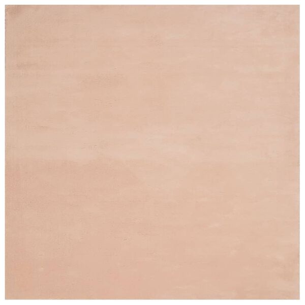 vidaXL paklājs HUARTE, īsa spalva, mīksts, mazgājams, sārts, 120x120cm