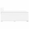 vidaXL atsperu gulta ar matraci, balta, 120x190 cm, mākslīgā āda