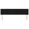 vidaXL gultas galvgaļi, melns, 200x5x78/88 cm, samts