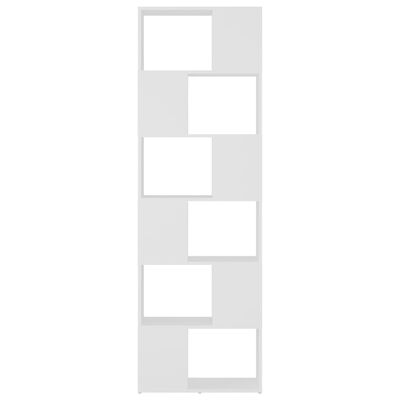 vidaXL grāmatu plaukts, balts, 60x24x186 cm