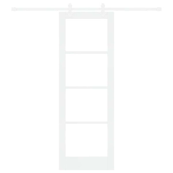 vidaXL Slīdo&scaron;ās durvis Balts 73,5 x 211 cm