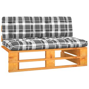 vidaXL vidējais dārza pale&scaron;u dīvāns, medus brūns, impregnēta priede