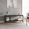 vidaXL TV galdiņ&scaron;, melns, 100x33x41 cm, inženierijas koks, tērauds