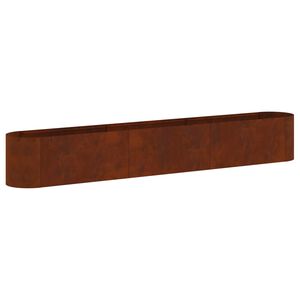 vidaXL Paaugstināta dārza gulta Novecināts tērauds 280 x 40 x 40 cm