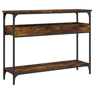 vidaXL konsoles galdiņ&scaron;, koka krāsa, 100x29x75 cm, inženierijas koks