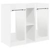 vidaXL Golfu skapis Vienkrāsains Balts 102 x 45 x 85,5 cm