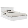 vidaXL Glabā&scaron;anas gulta Balts 140 x 190 cm Inženierijas koks