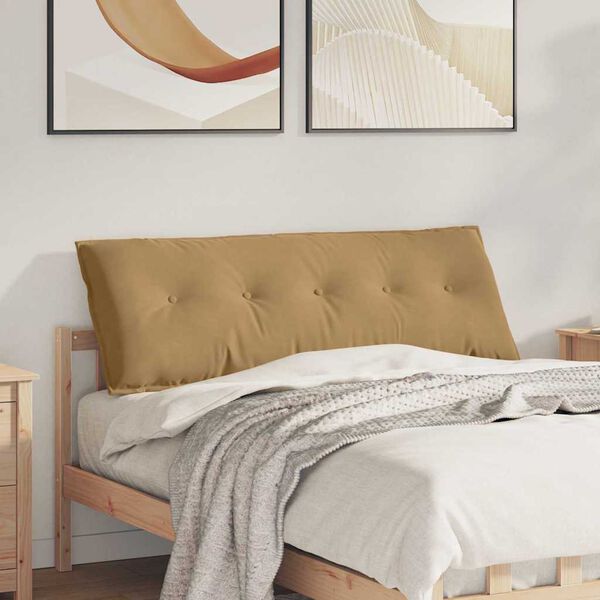 vidaXL Atpakaļ spilvens Brūna 140 x 50 cm Korduroja audums