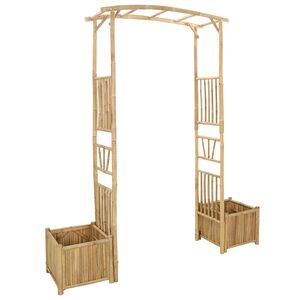 vidaXL Dārza Arka Dabiska 177 x 40 x 205 cm Bambuss