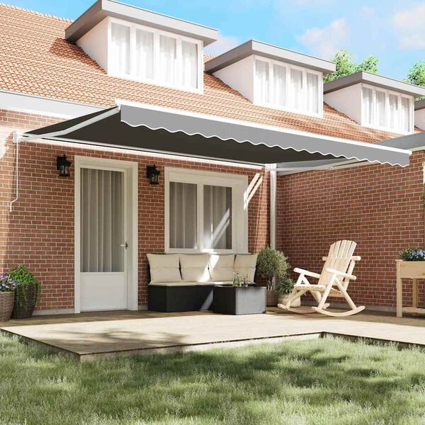 vidaXL Markīze Balts 4 &times;3 m Metāla