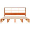 vidaXL gulta ar grāmatu plauktu, bez matrača, 180x200 cm, masīvkoks