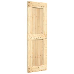 vidaXL Slīdo&scaron;ās durvis NARVIK Dabiska un melna 70 x 210 cm (152,5 cm)