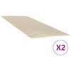 vidaXL gultas līstu rezerves daļas ar 48 līstēm, 2 gab., 100x200 cm
