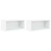 vidaXL CD uzglabā&scaron;anas plaukts 2 gab. Balts 40 x 17 x 17 cm