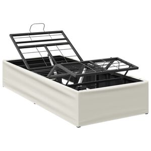 vidaXL Elektriskā regulējamā gultas rāmis Balts 200 x 80 x 33,5 cm
