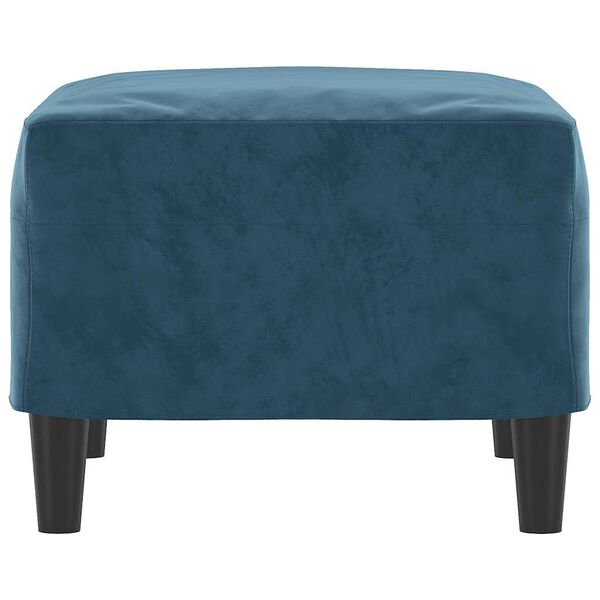 vidaXL kājsoliņ&scaron;, 60x50x41 cm, zila samts