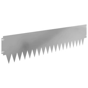 vidaXL Zāliena Apmale 10 gab. 103 x 25 cm Tērauds Sudraba