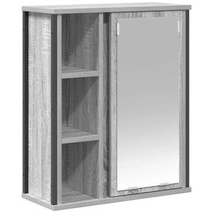 vidaXL vannas istabas sienas skapis ar spoguli 50x21x60 cm