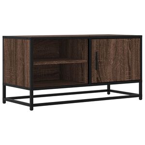vidaXL TV skapītis brūna ozola 80x34,5x40 cm inženierijas koks, metāls