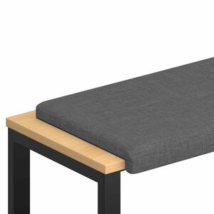vidaXL Solspilvens Audums Tum&scaron;i pelēka Dziļums 35 cm