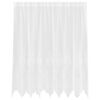 vidaXL Mežģīņu aizkars ar aizkariem Balts 140 x 200 cm Poliesters