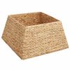vidaXL Ziemassvētku koka apmale Kvadrātveida Brūna 50 x 50 x 25 cm