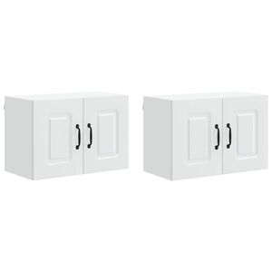 vidaXL Trauku ma&scaron;īnas panelis Kalmar 2 pcs Balts 60 x 31 x 40 cm