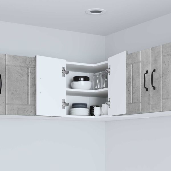 vidaXL Virtuves Skapis Betona pelēks 57 x 57 x 40 cm Inženierijas koks