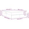 vidaXL Gulta ar uzglabā&scaron;anas vietu un matraci Pelēkbrūna 140 x 200 cm