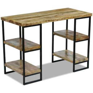 vidaXL biroja galds, 110x50x76 cm, mango koks