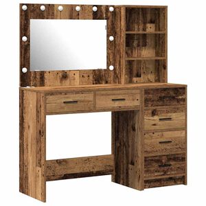 vidaXL Dressing galds Brūna 78.5 x 41 x 135 cm Inženierijas koks