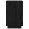 vidaXL naktsskapītis, melns, 40x34x55 cm, priedes masīvkoks