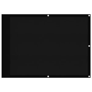 vidaXL balkona aizslietnis, melns, 75x800 cm, 100% poliestera oksforda