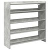 vidaXL apavu plaukts betona pelēks 80x25x81 cm inženierijas koks