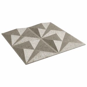 vidaXL Sienas paneļi 12 pcs Origami Betons 50 x 50 cm XPS Putu