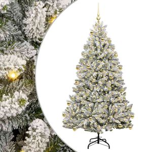 vidaXL Mākslīgā Ziemassvētku eglīte 210 cm 300 LED Silti balts