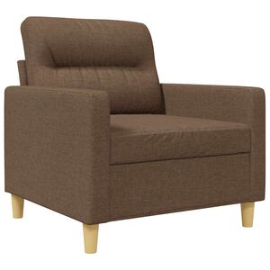 vidaXL atpūtas krēsls, 60 cm, brūns audums