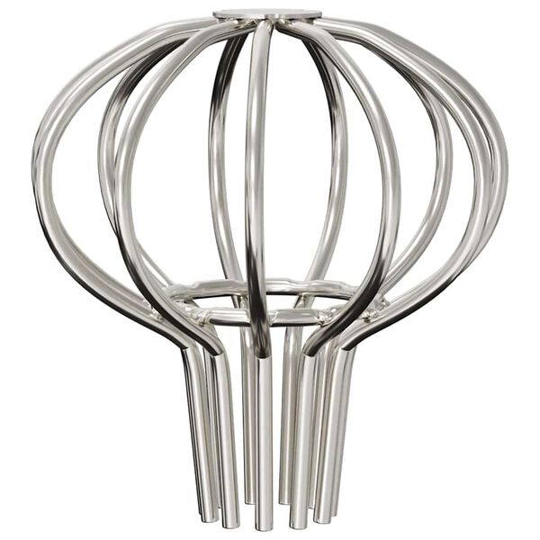 vidaXL Notekcauruļu lapu aizsargs 2 pcs Sudraba 50 mm