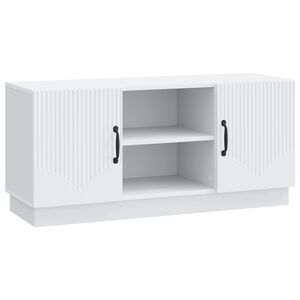 vidaXL Televizora skapī&scaron;a Balts 102 x 34,5 x 47 cm Inženierijas koks