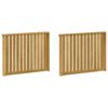 vidaXL Brokastis moduļi 2 pcs Balts 80 x 6 x 61 cm Cietā akācijas koks