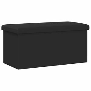 vidaXL Saliekamais uzglabā&scaron;anas sols Melns 180 kg 80 L 77 x 38 x 38 cm