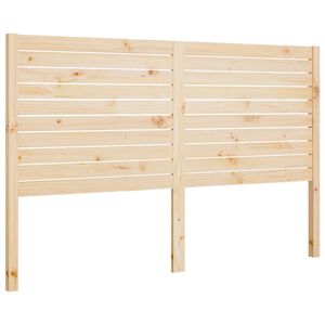 vidaXL gultas galvgalis, 186x4x100 cm, priedes masīvkoks